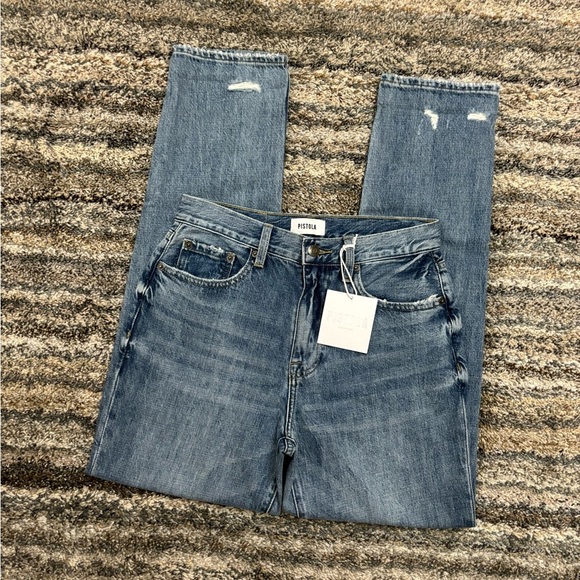 Pistola High Rise Jeans Sz 26 | Pistola Presley High Rise Relaxed Roller Jeans - Picture 4 of 16